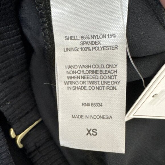 Salt + Cove Junior XS Ribbed Plunge Halter Tankini Top Black NWT 9401 - Picture 12 of 16